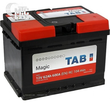 Аккумулятор TAB Magic [189063] 6СТ-62 Ач R EN600 А 242x175x175мм